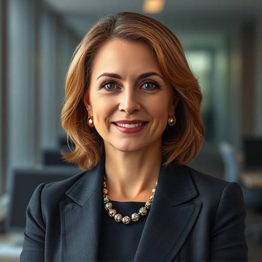 Photo of Dr. Eleanor Vance, CEO of Guardian Solutions